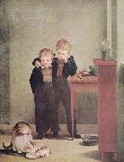 Georg Friedrich Kersting, Kinder mit Katzen
